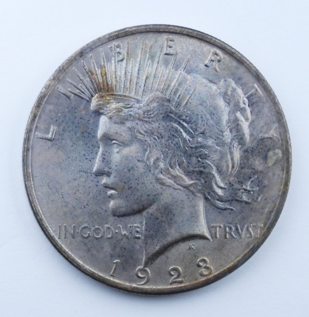 1923 PEACE RAINBOW REVERSE DOLLAR (1 of 2)