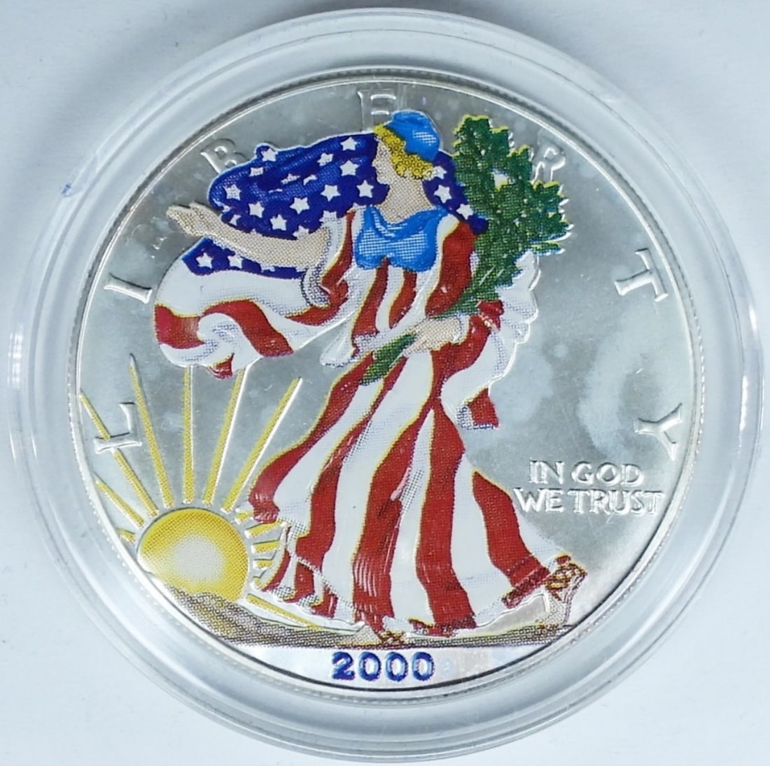 2000 COLORIZED AMERICAN SILVER EAGLE (1 of 3)