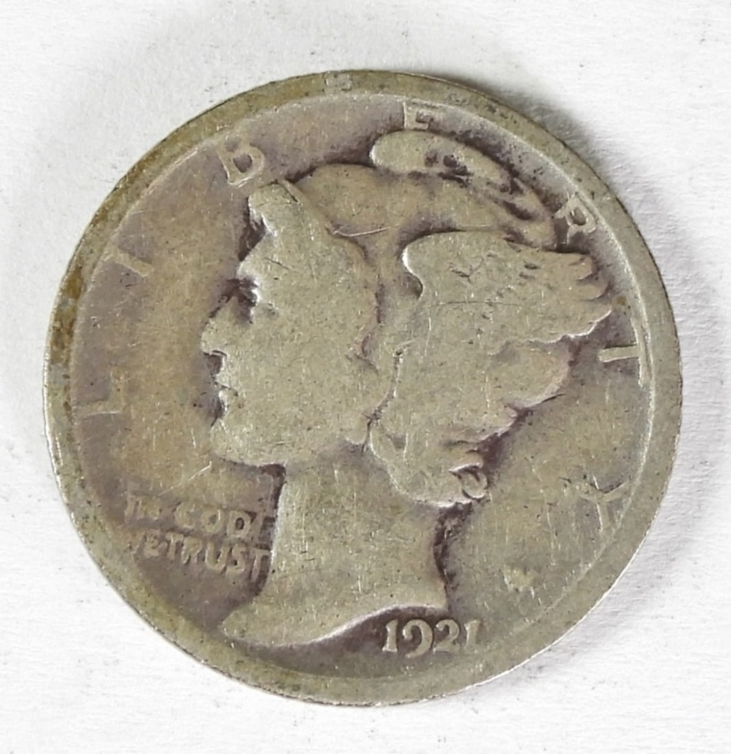 1921 MERCURY SILVER DIME (1 of 2)