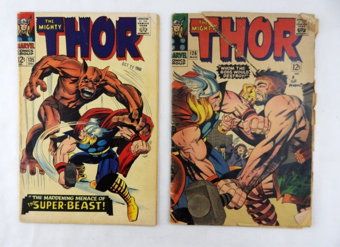 (2) 1966 MARVEL THOR #126 & #135 (1 of 2)