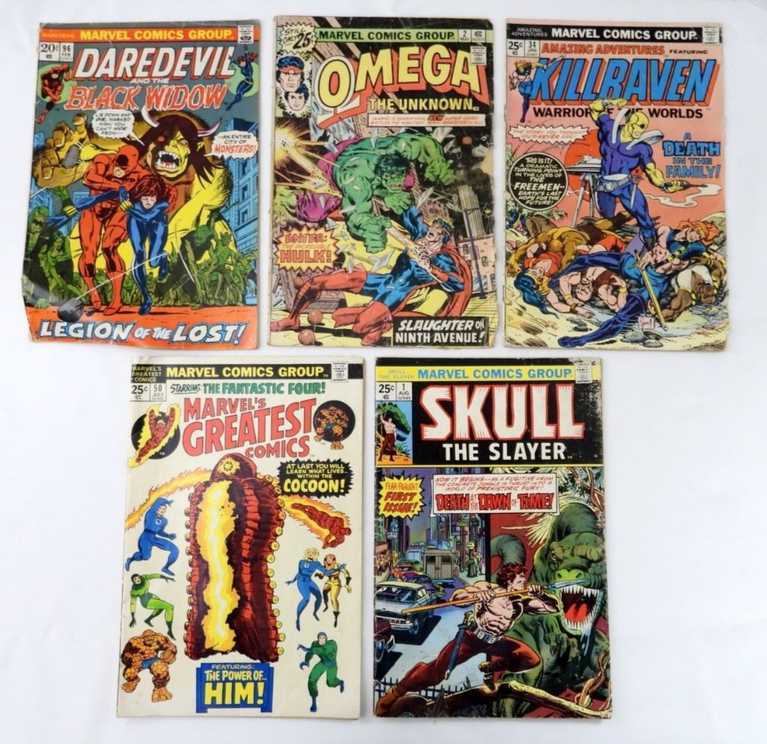 (5) BRONZE ASSORTED  MARVEL  COMICS (G-VG) (1 of 2)