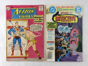 (2) DC COMICS- BATMAN & ACTION COMICS