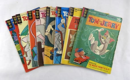 1962-70 GOLD KEY TOM AND JERRY COMIC LOT