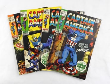 1970 CAPTAIN AMERICA #122-125