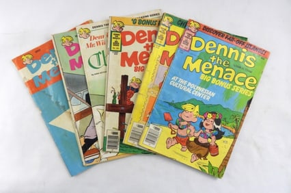 1976-79 DENNIS THE MENACE MIXED LOT (6)