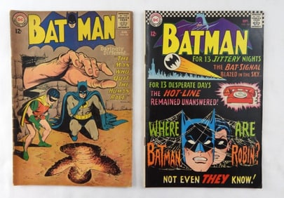 1964 BATMAN #165, 1966 BATMAN #184