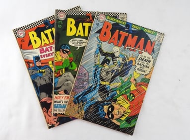 1966-67 DC BATMAN # 180, 183, 191
