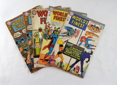 1965-1967 DC WORLD'S FINEST COMIC LOT (5)
