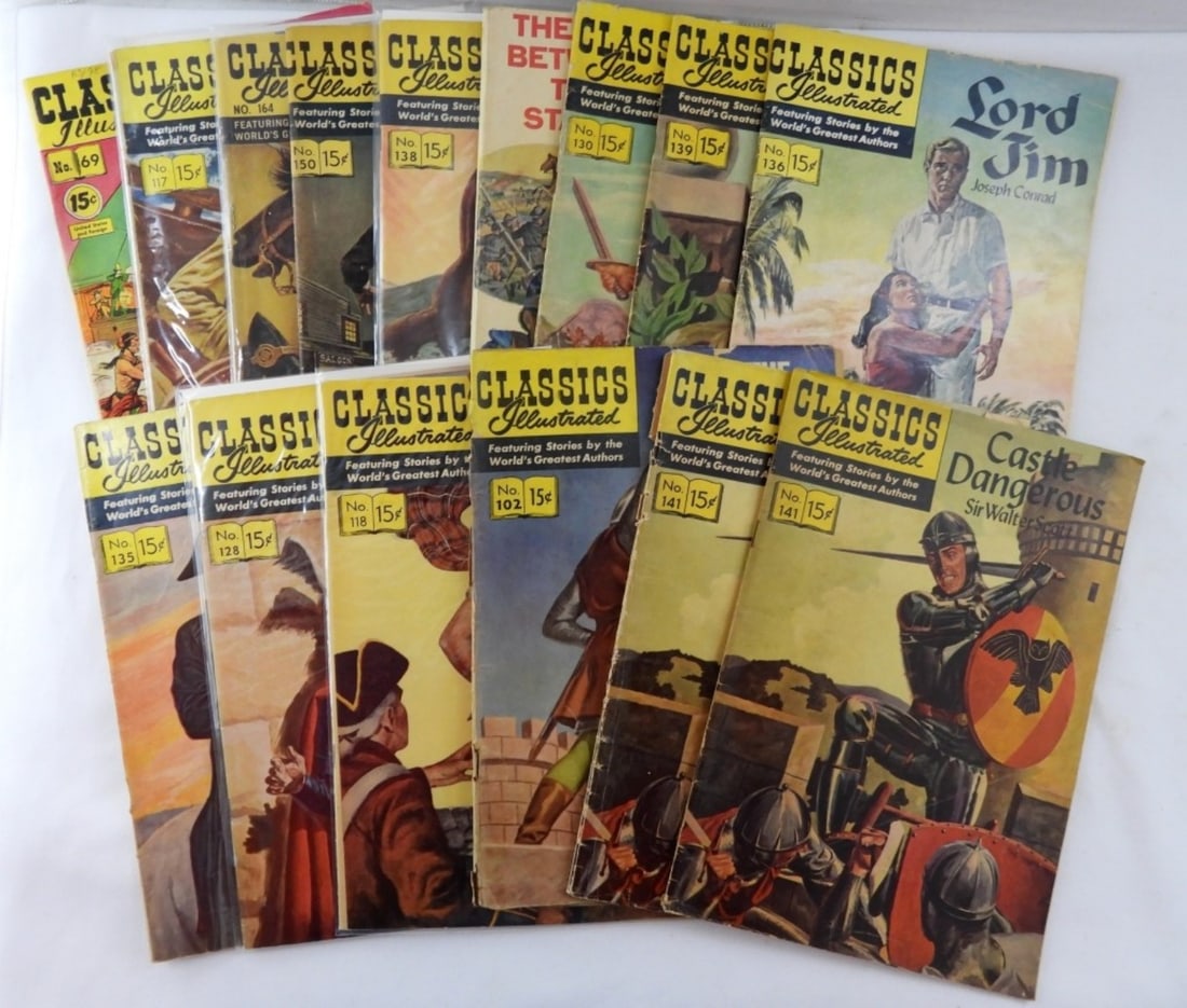 15 VINTAGE CLASSIC ILLUSTRATED LOT (1 of 3)