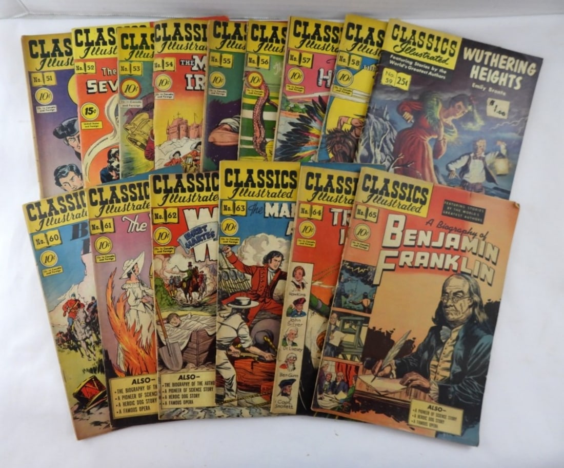 VTG CLASSIC ILLUSTRATED LOT #51-65 (1 of 3)
