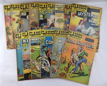 15 CLASSIC ILLUSTRATED COMIC BOOK LOT