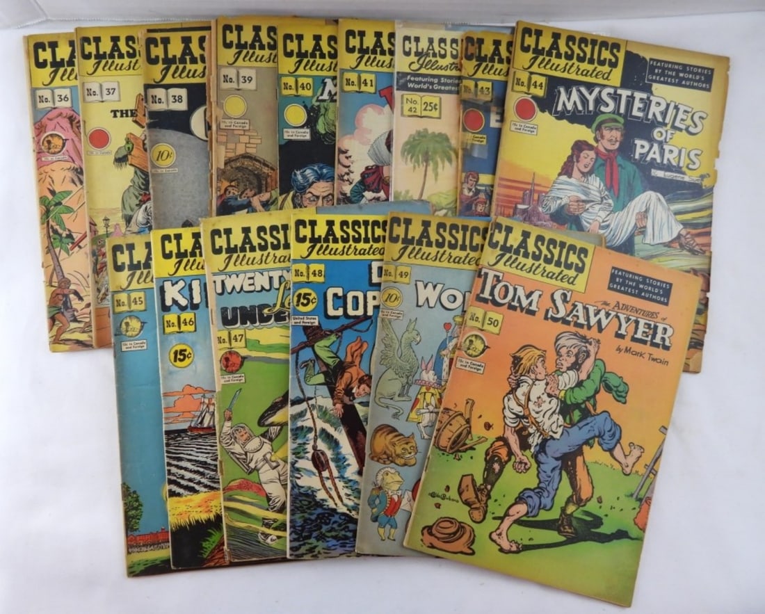 15 CLASSIC ILLUSTRATED COMIC BOOK LOT (1 of 3)