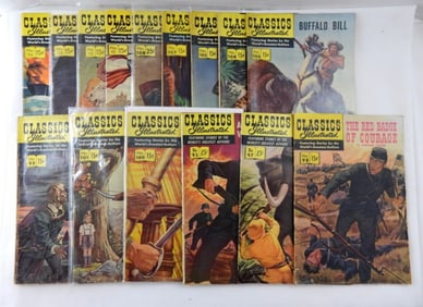 LARGE CLASSIC ILLUSTRATED COMIC LOT (15)