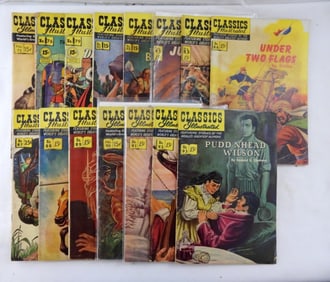 15 VINTAGE CLASSIC ILLUSTRATED COMIC LOT