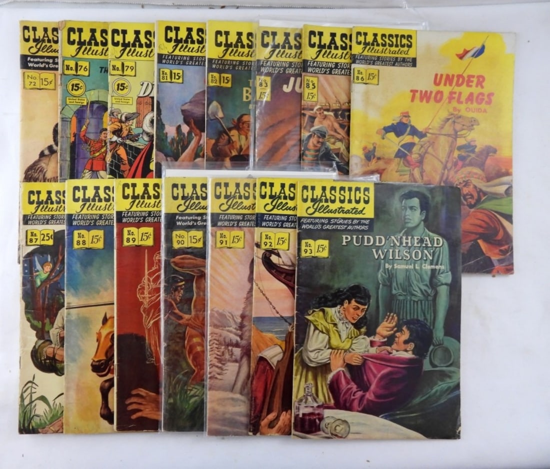 15 VINTAGE CLASSIC ILLUSTRATED COMIC LOT (1 of 3)