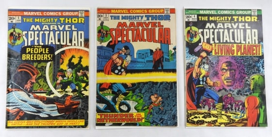 1974 MARVEL SPECTACULAR #3, 4, 5