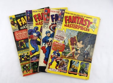 1966 MARVEL FANTASY MASTERPIECES #4, 5, 6, 8