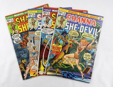 1972-73 SHANNA THE SHE-DEVIL #2-5 LOT