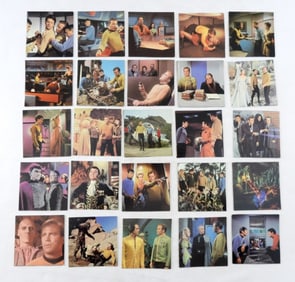 (25) CUT OUT STAR TREK 3x3 CARDS