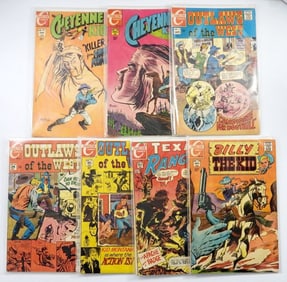 (7) CHARLTON WESTERN 15c COMICS