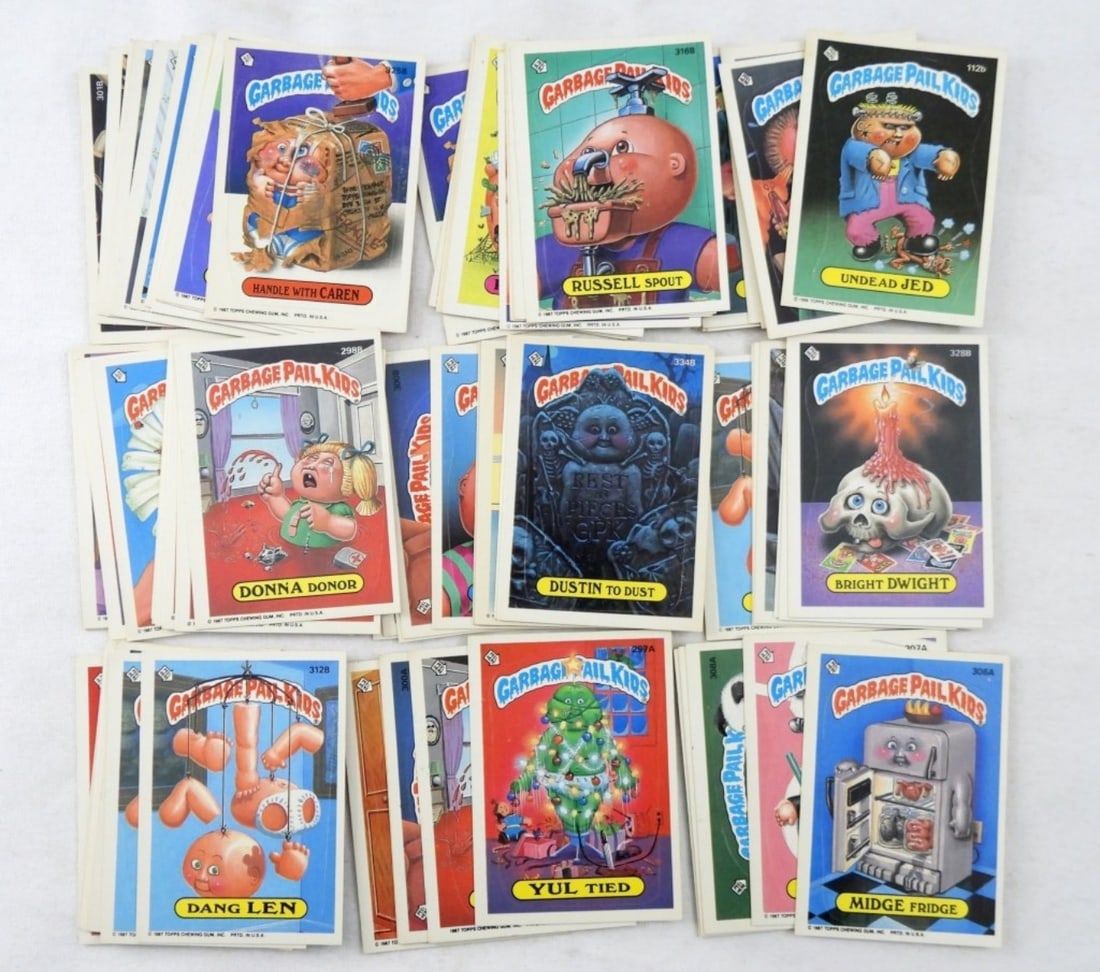 (85) GARBAGE PAIL KIDS STICKER CARDS (1 of 2)