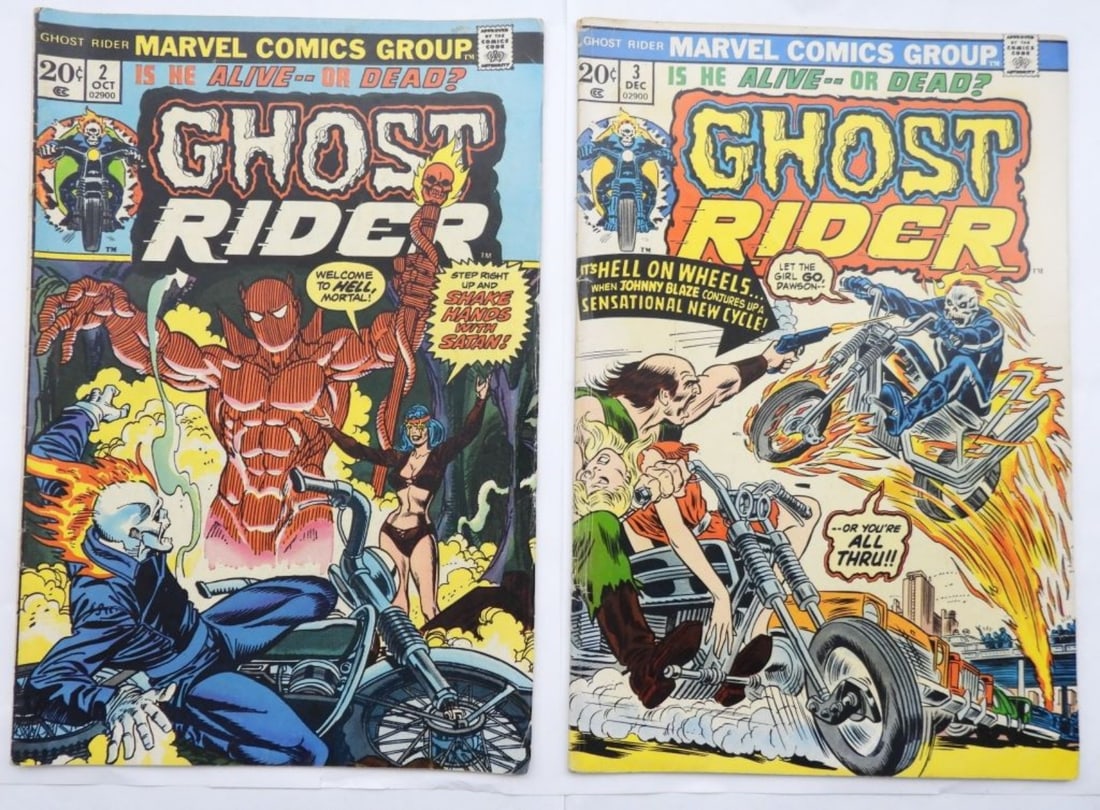 (2) MARVEL GHOST RIDER #2 & #3 (1973) (1 of 2)
