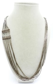 LIQUID SILVER VINTAGE NECKLACE