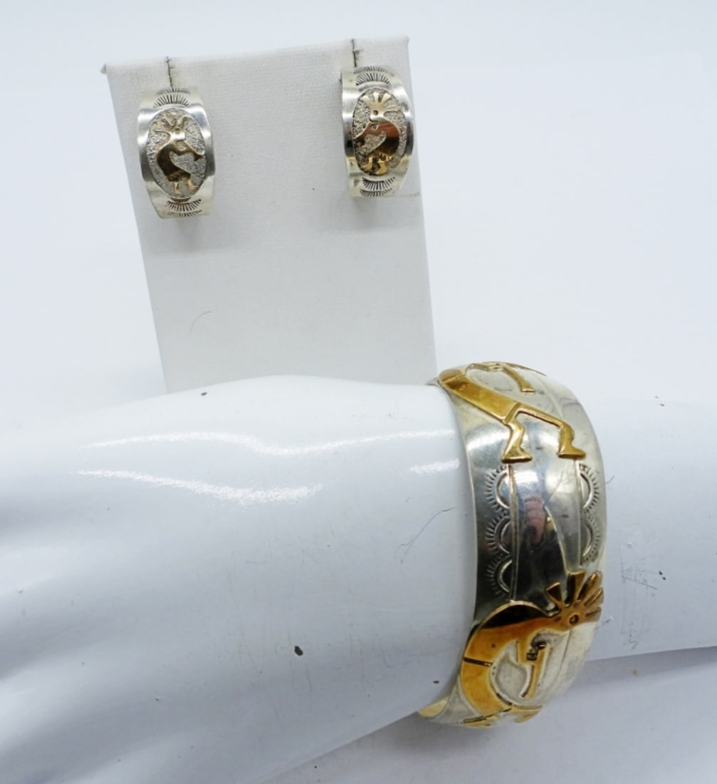 KOKOPELLI BRACELET & EARRINGS 925 (1 of 5)