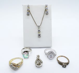 (7) BRIDAL STYLE STERLING - RINGS & MORE