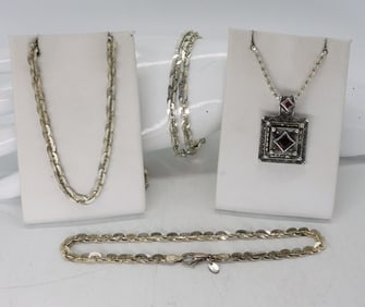 STERLING NECKLACES & BRACELETS