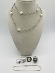 STERLING PEARL RINGS & MORE