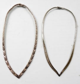 (2) STERLING 925   LADIES FASHION NECKLACES