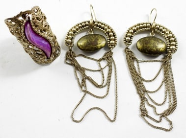 EGYPTIAN STYLE 925 JEWELRY LOT