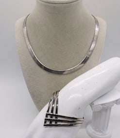 925 HERRINGBONE CHAIN & BRACELET