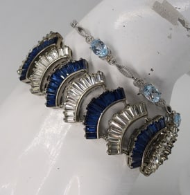 GORGEOUS 925 BLUE GEMSTONE BRACELETS