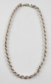 925 STERLING ROPE CHAIN NECKLACE