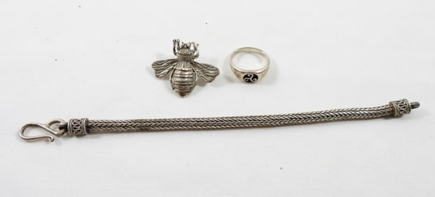925 BUMBLE BEE PIN, RING & BRACELET