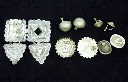 (5) VTG 925 CLIP ON EARRINGS