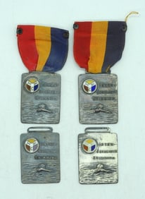 ICA VINTAGE 925 SWIMMING MEDALS