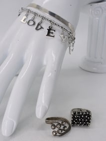 I LOVE YOU 925 BRACELET & RINGS