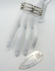TAXCO STERLING BRACELET & BOOKMARK