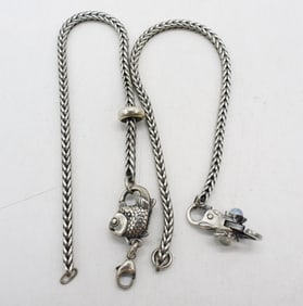 (2) TROLL BEADS BRACELETS