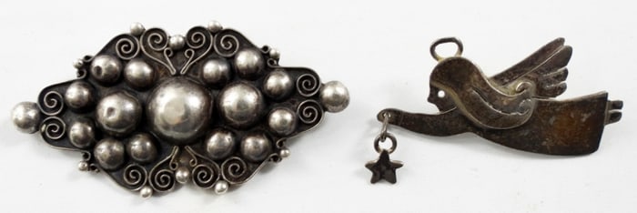 (2) MEXICO 925 PINS: ANGEL & TOBIAS.A