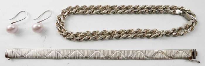 STERLING ROPE NECKLACE & MORE