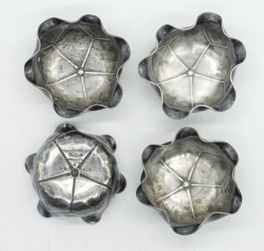 (4) STERLING SALT CELLARS