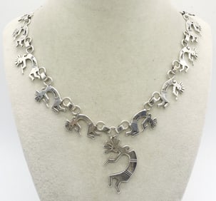 KOKOPELLI STERLING NECKLACE