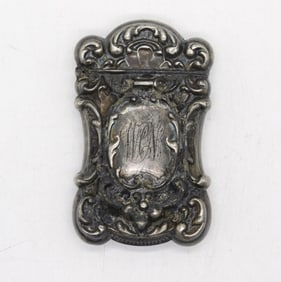 1899 ANTIQUE STERLING MATCH SAFE