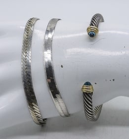 (3) BRACELETS, STERLING