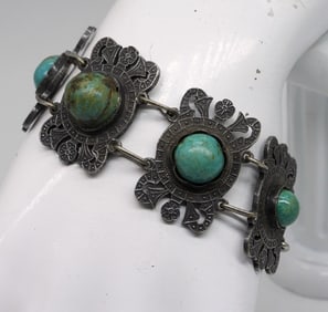 TURQUOISE 925 VTG BRACELET