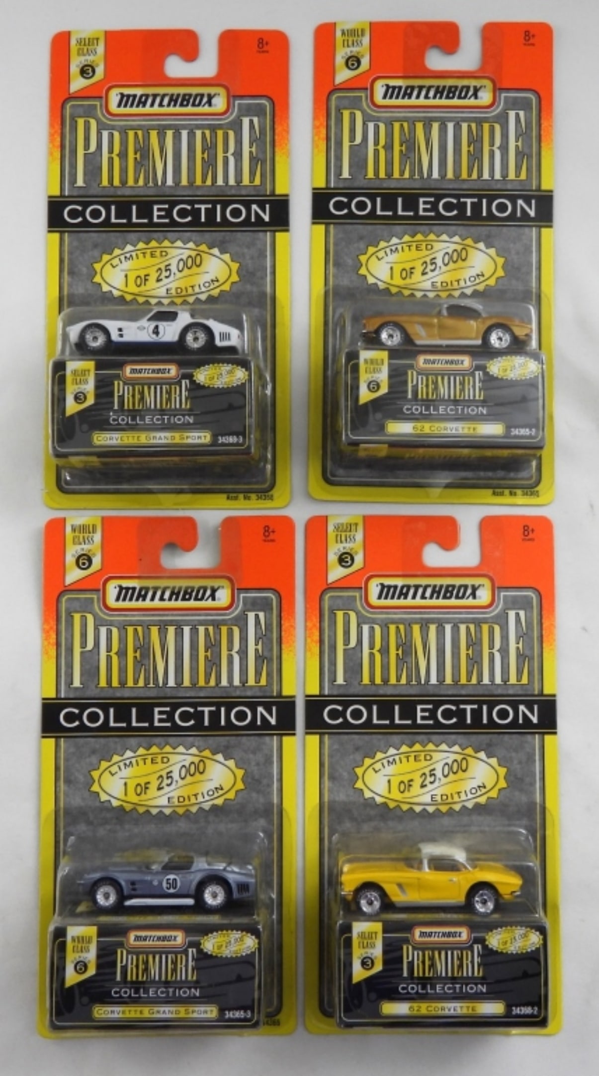 (4) MATCHBOX CORVETTE CARS - NEW! (1 of 6)